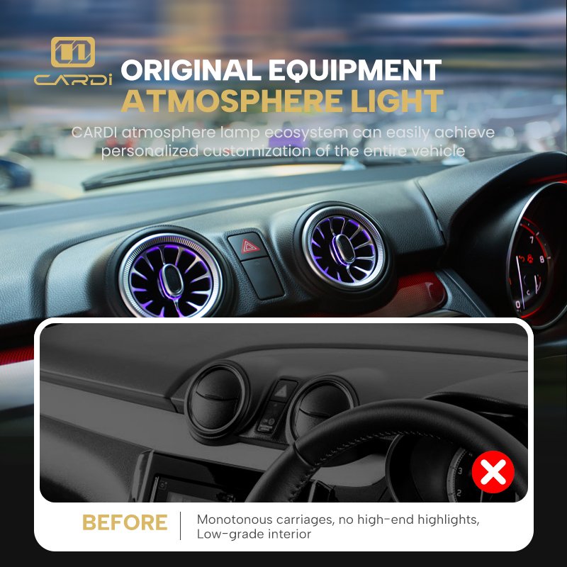 Original 12V Car Ambient LED Light New Condition Auto Accessory for Suzuki Swift AC Vent Modification