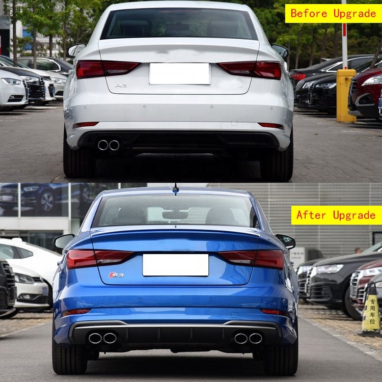 Car Accessories 2017-2020 upgraded S3 Style body kits Front bumpers grille Headlights Tail Lights Body kit For Audi A3