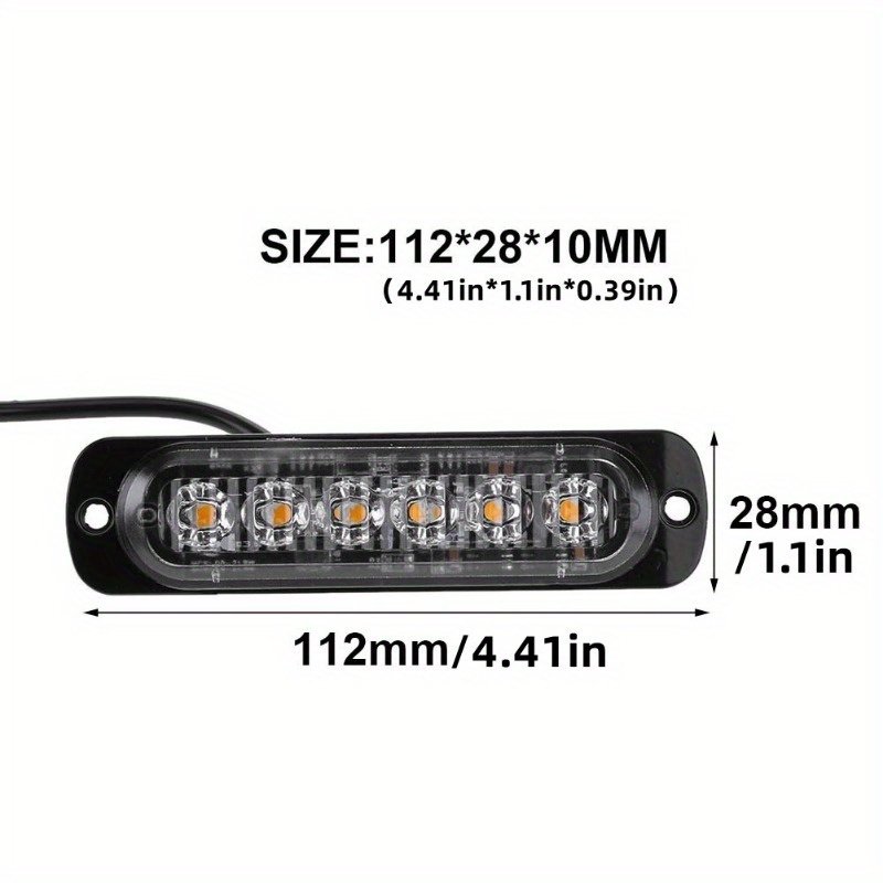 12V 24v Truck Led Side Marker Light Accessories Yellow Led Trailer Lights Flashing Led Emergency Trailer Strobe Lights