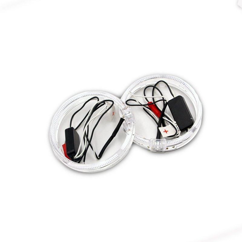 DAO Double LED Rings Car Projector Lens Shroud 3 Inch Car Light Halo Ring Cover Angel Eyes Other Car Light Accessories