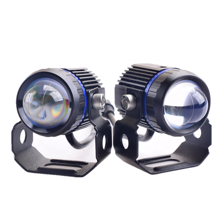 Motorcycle Spotlights led Headlight lens mini Driving Lights Work light Fog Lamp Bulb for Motorcycle Car Truck SUV ATY