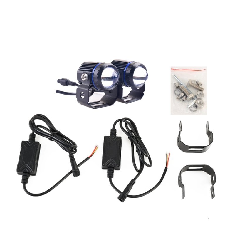 Motorcycle Spotlights led Headlight lens mini Driving Lights Work light Fog Lamp Bulb for Motorcycle Car Truck SUV ATY