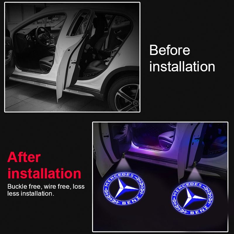 Roof Car Door Light Hd Led Logo Spot Projector Decorative Ambient Light Accessories Interior Led Car Lighting For Car Decoration