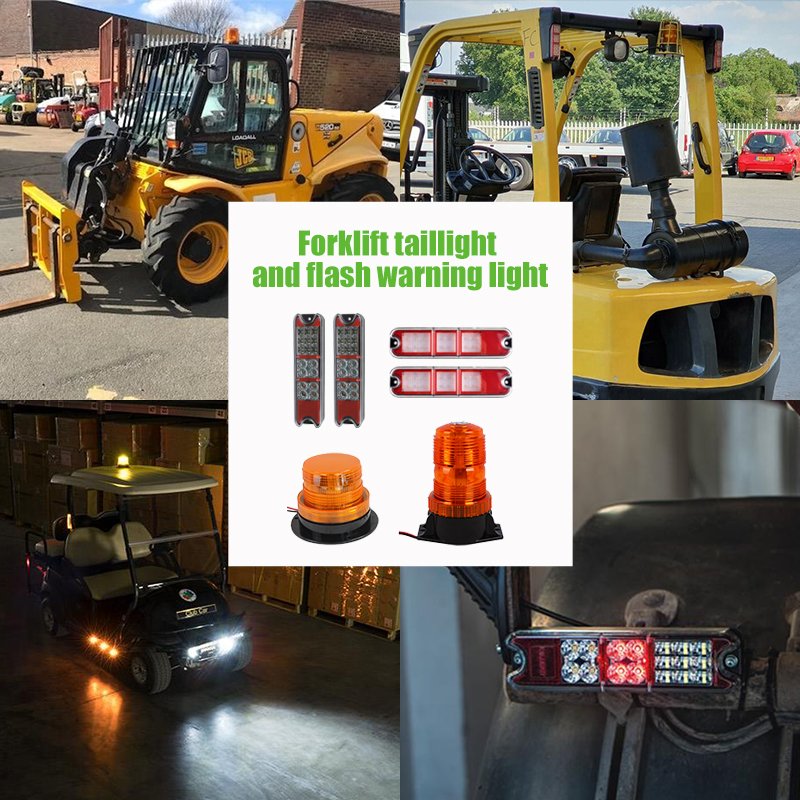 Car Accessories Spot Red Blue Zone Forklift Warning Super Bright Safety Line Beam Mini Forklift Warning Lights