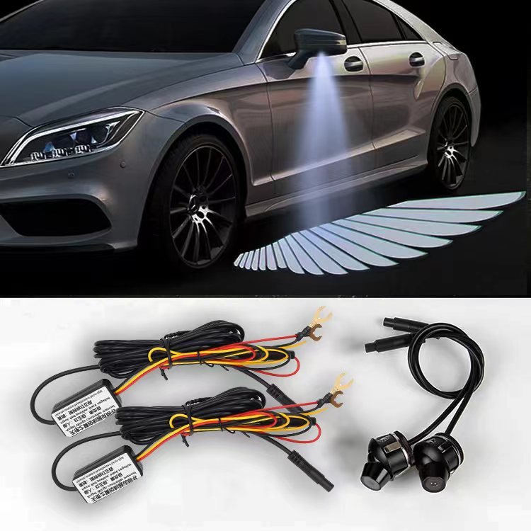 Factory wholesale accessories for other car lights car decoration lights angel wings car light