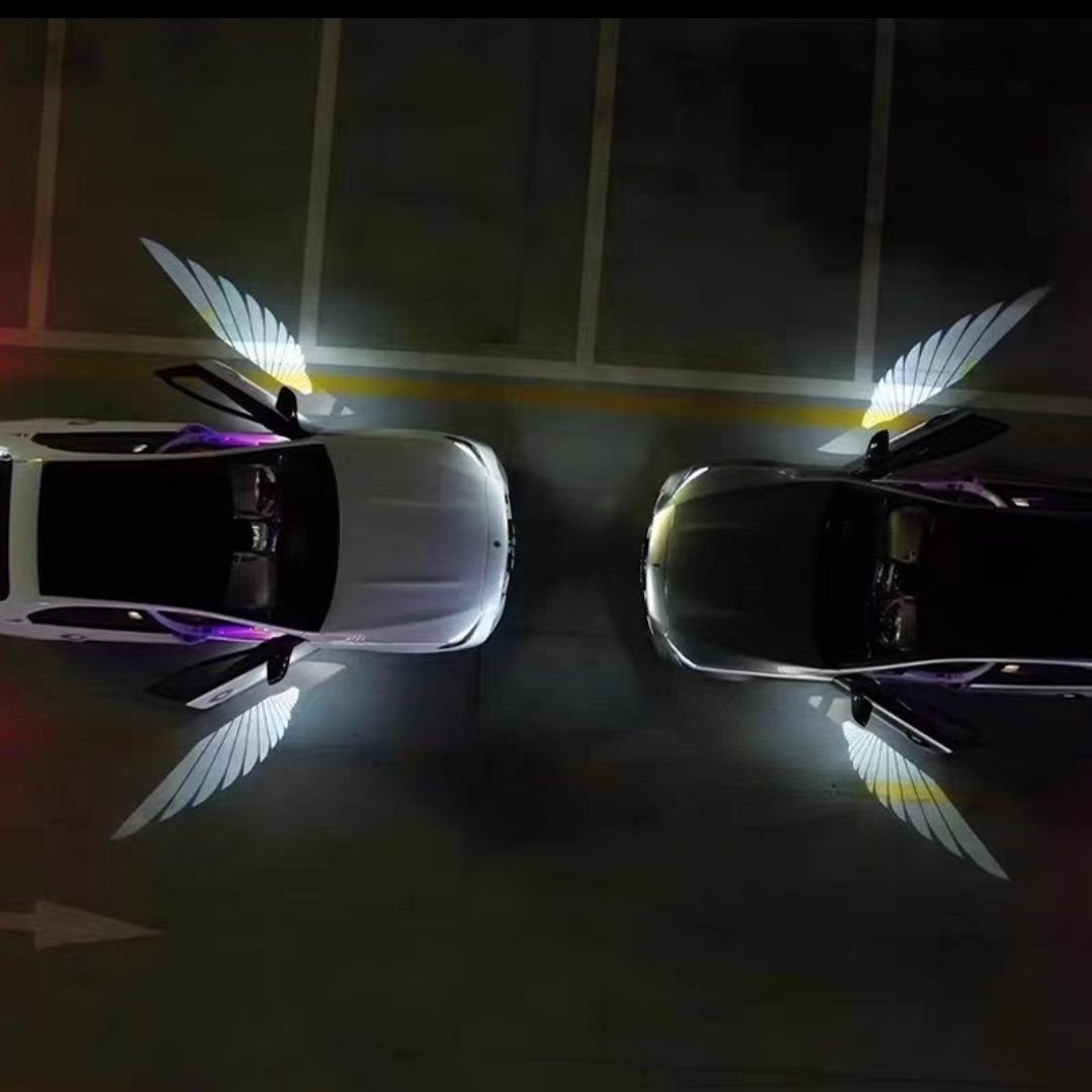 Factory wholesale accessories for other car lights car decoration lights angel wings car light