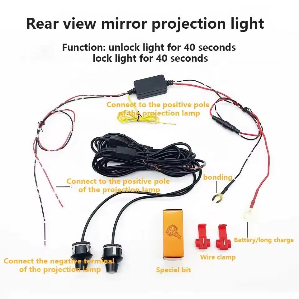Factory wholesale accessories for other car lights car decoration lights angel wings car light