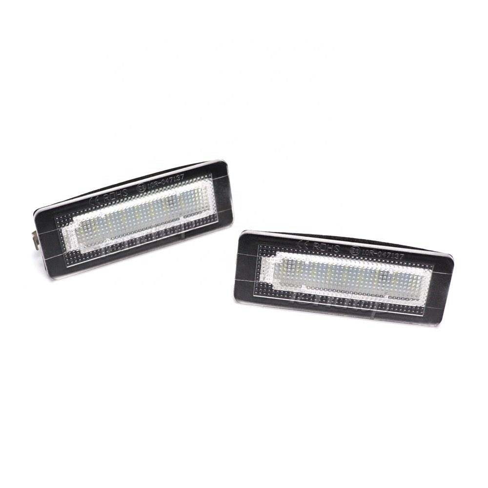 Factory LED License Plate Lights For Merceds Smart for two crossblade Cabriolet coupe W450 W451 W453 Plug Play plate lamps