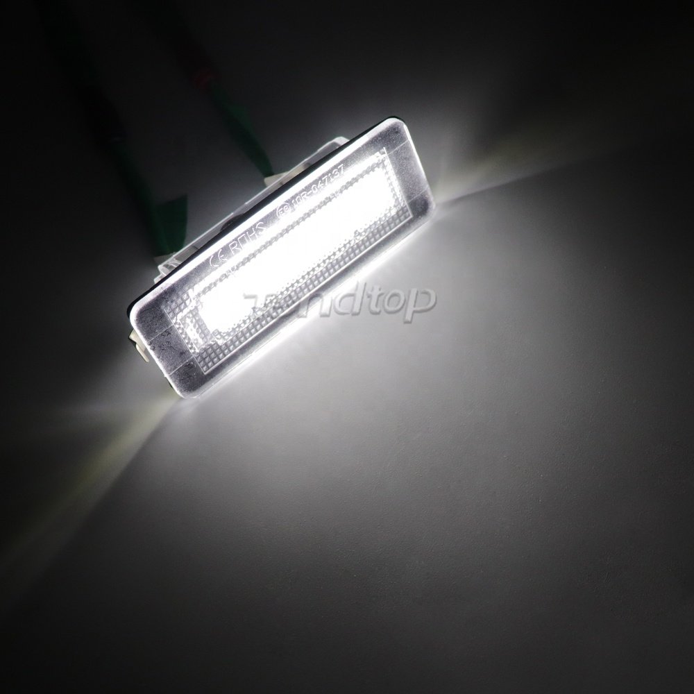 Factory LED License Plate Lights For Merceds Smart for two crossblade Cabriolet coupe W450 W451 W453 Plug Play plate lamps