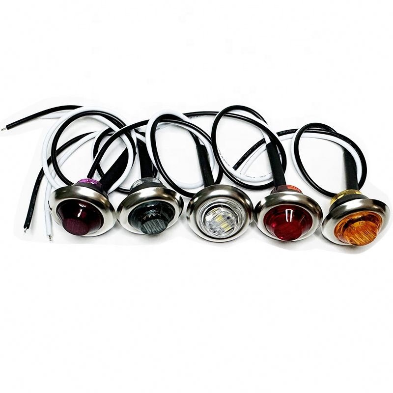 3/4inch led light truck, others car light accessories 12V or 24V, light truck with stainless steel ring