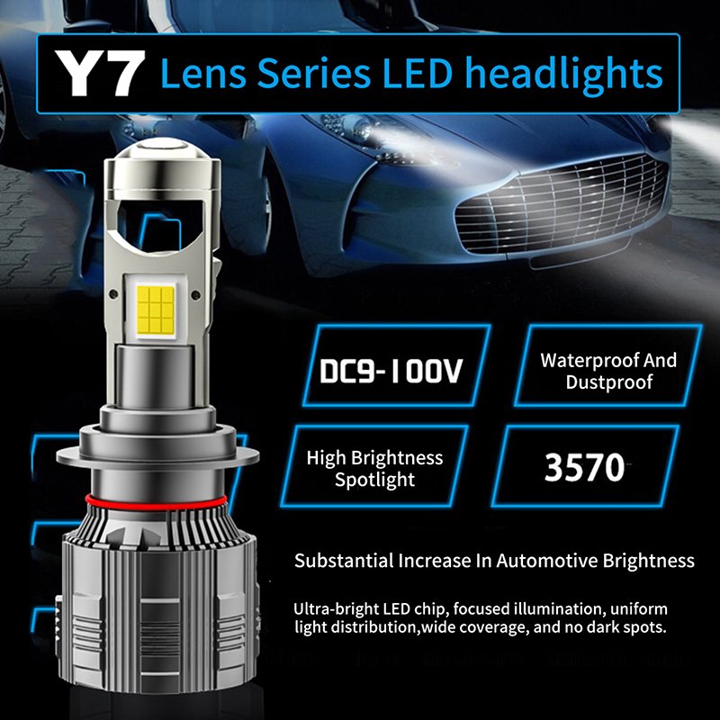 High Quality Luces Led Auto Headlight Car Led Headlight H4 120W 6000K Y7 Led Bulbs For Vehicle Cars