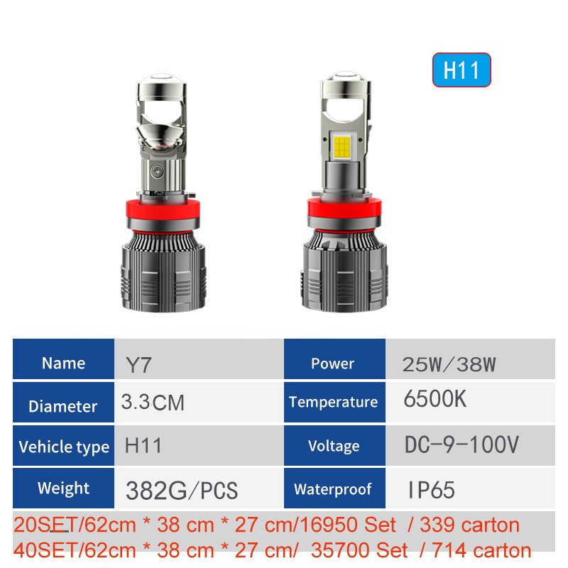 High Quality Luces Led Auto Headlight Car Led Headlight H4 120W 6000K Y7 Led Bulbs For Vehicle Cars
