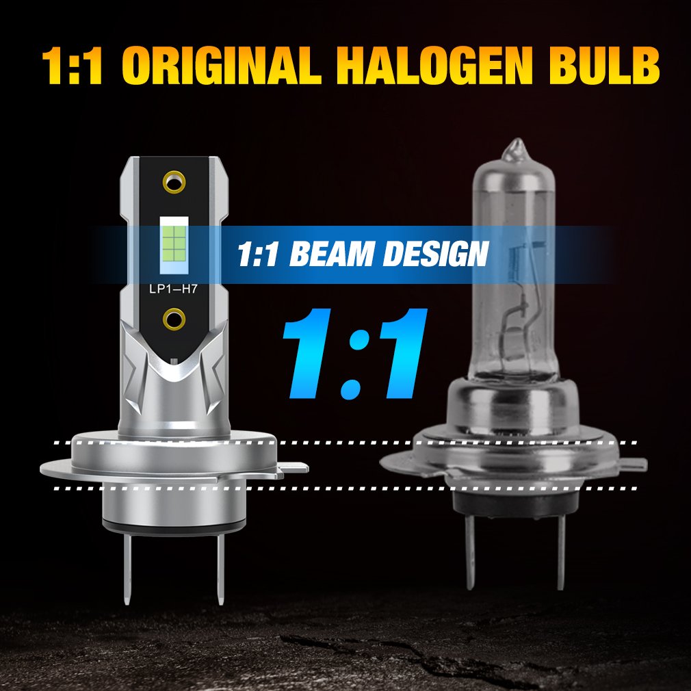 Other Car Light Accessories 3570 CSP Fanless Plug And Play Fog Lights Mini 1:1 Headlights H7 Led Lights For Car