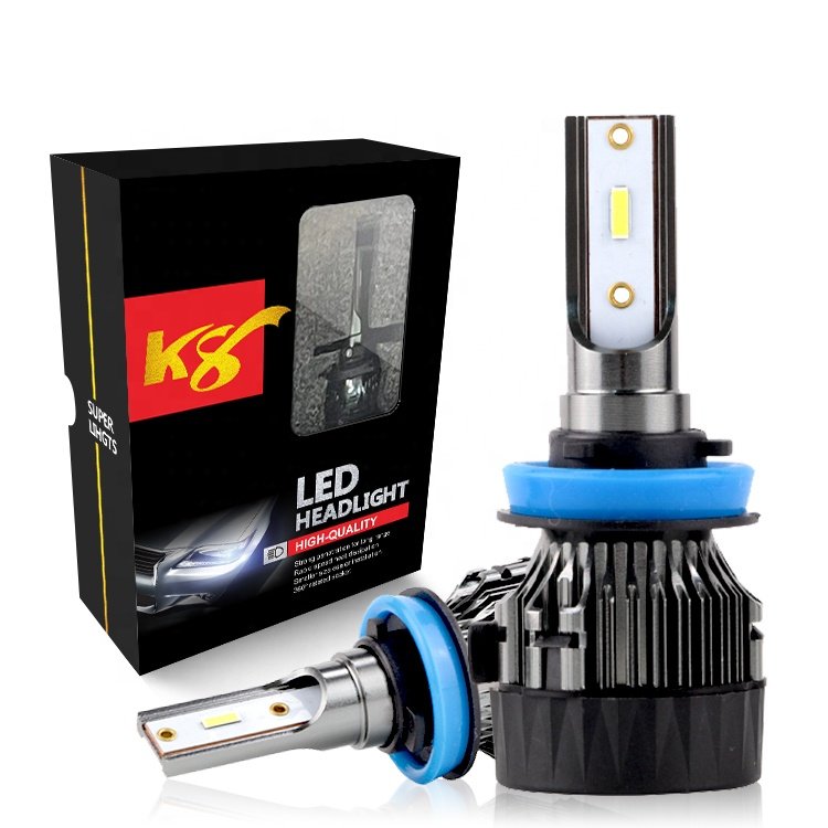 Super Stable K8 Auto Led Car Light Headlight Csp H4 H7 H1 9005 Hb3 9006 Hb4 H8 H9 H11 12v 10000lm 6500k Lamp Headlamp Fog Light