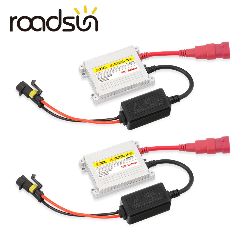 Roadsun 35W 55W Hid Ballast With Bulb Motorcycle Headlight Halogen Xenon Headlights For Others Car Light Accessories