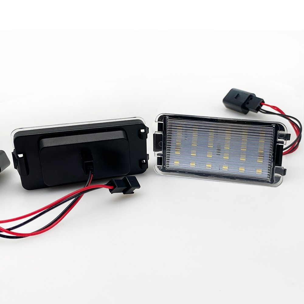 2pcs car led accessories Ibiza 6L from 2002-2008 wireless12v white mini led number plate light