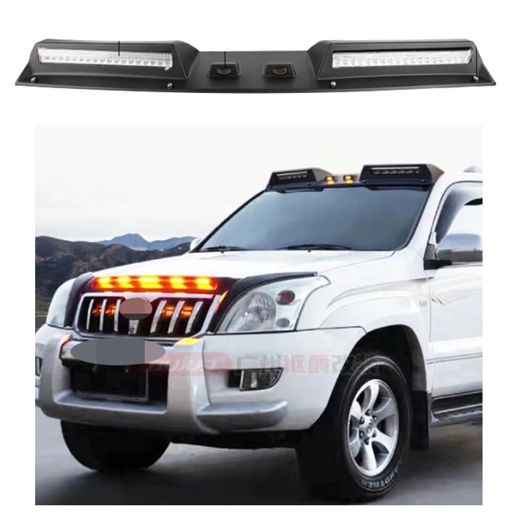 car accessories prado 120 Proof Light with LED prado Light Bar for land cruiser prado FJ120 accessories 2003-20
