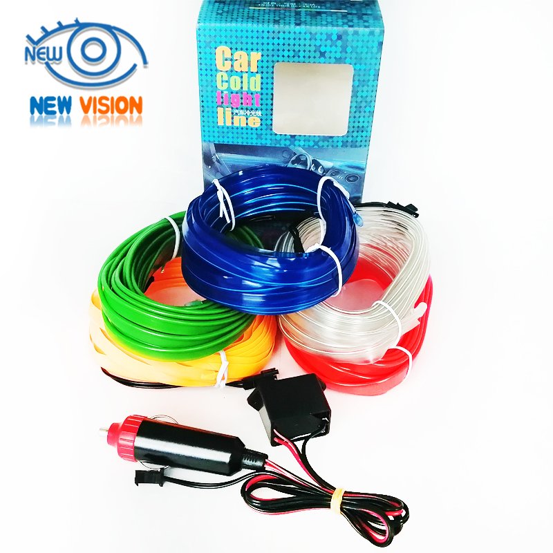 Car EL Band Edge Automobile 12V Led Cold Light Line / Atmosphere Light /Car Interior Decorative Strip Light car accessories