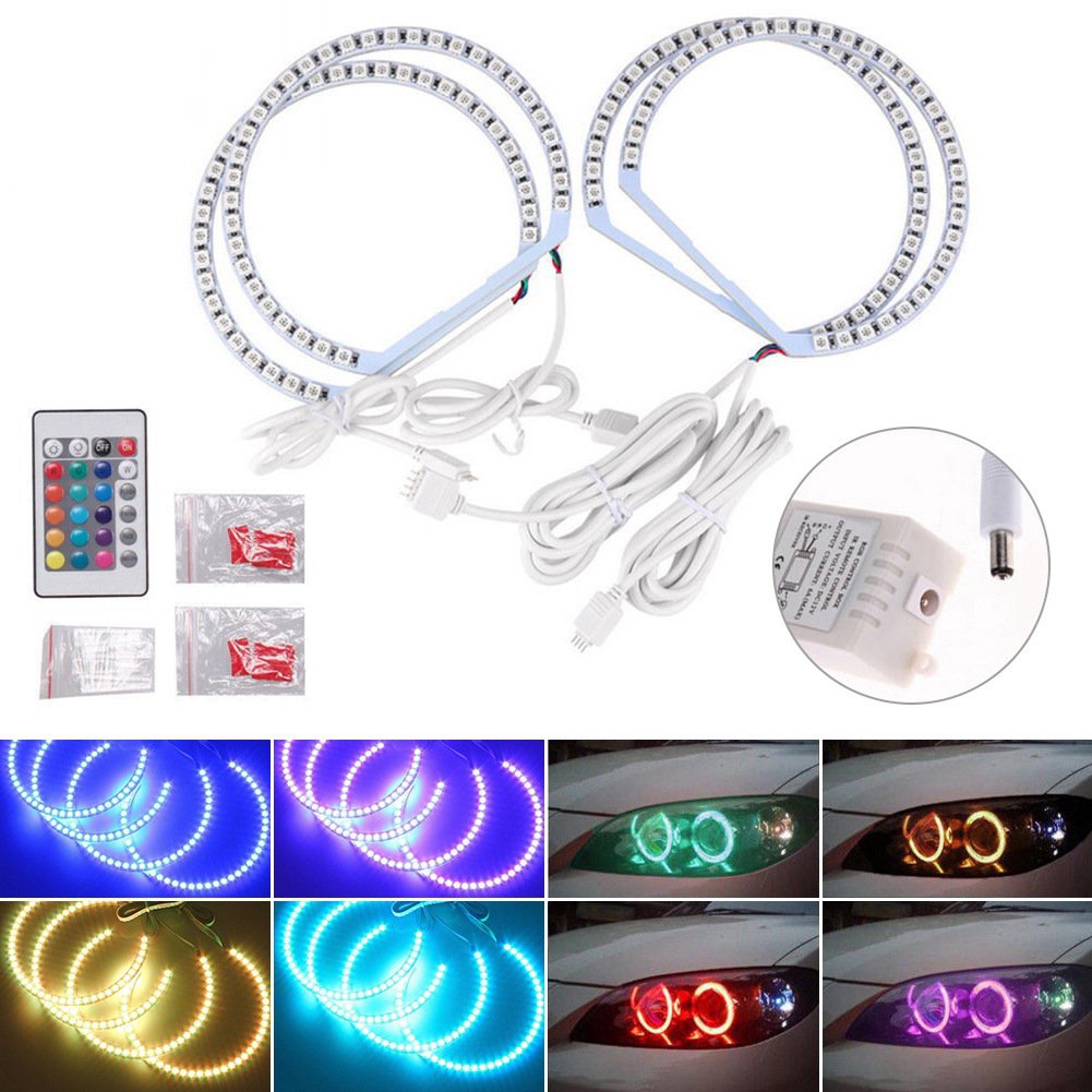 Accessories Car Universal D-857 Angel Eye Circle Colorful RGB 131MM 4PCS E46 M3 Semicircular Aperture