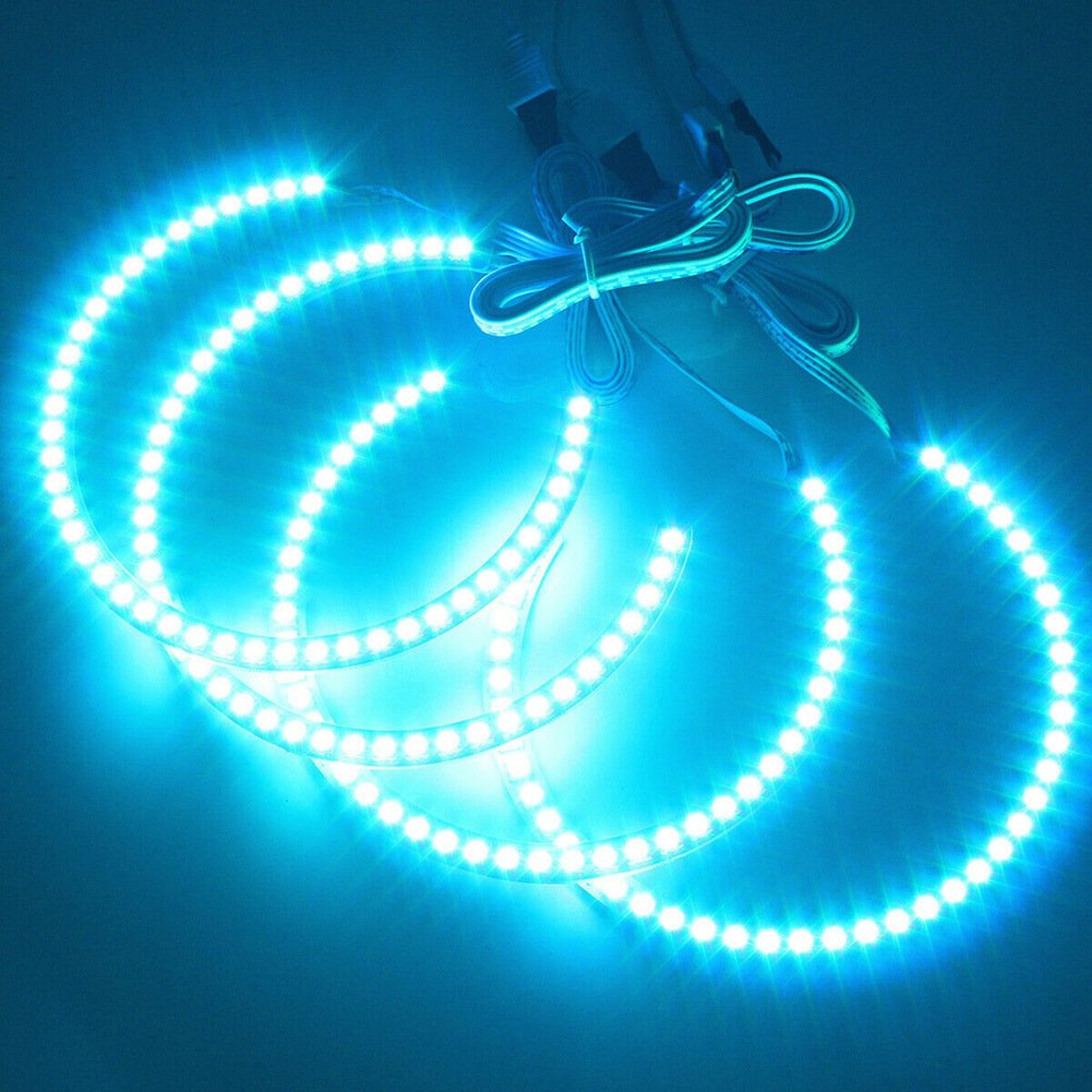 Accessories Car Universal D-857 Angel Eye Circle Colorful RGB 131MM 4PCS E46 M3 Semicircular Aperture
