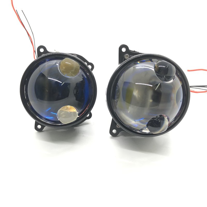Bi-LED projector lens 3inch 12v 80W 14000LM LED projector lens with double laser for BMW 3series