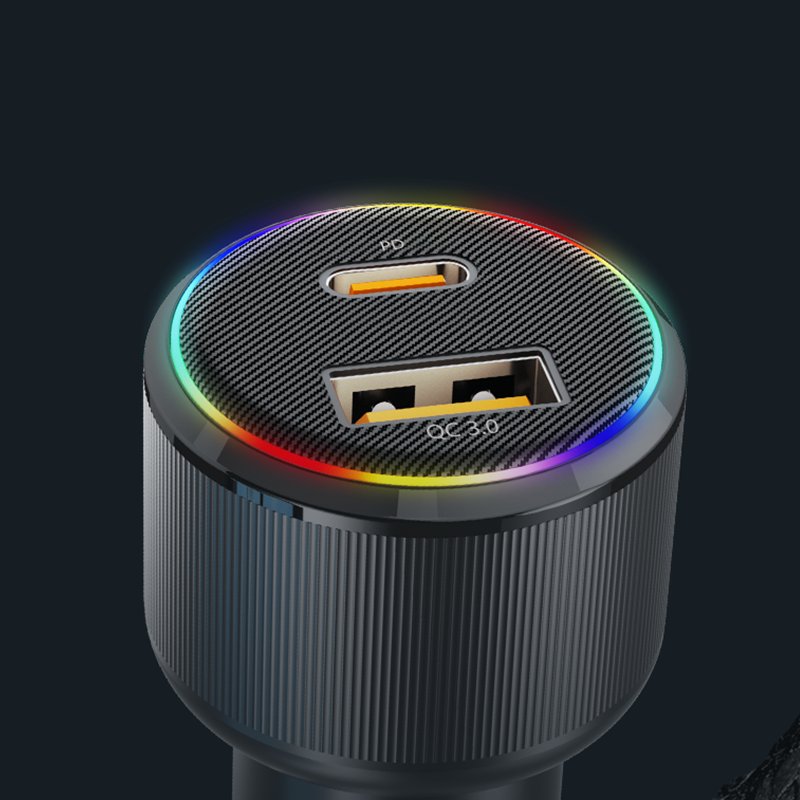 dropshipping products 2024 phone accessories USB + Type-c Car Charger QC3.0 18w PD3.0 30W car charger fast charging