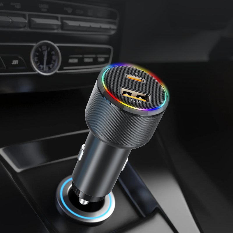 dropshipping products 2024 phone accessories USB + Type-c Car Charger QC3.0 18w PD3.0 30W car charger fast charging