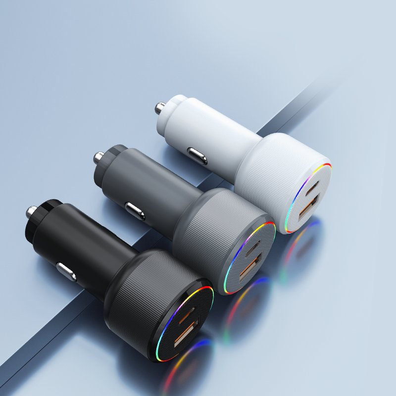 dropshipping products 2024 phone accessories USB + Type-c Car Charger QC3.0 18w PD3.0 30W car charger fast charging
