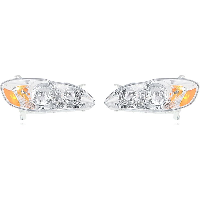 Direct Replacement Front Headlights for 2003-2008 Toyota Corolla Pair of Left & Right Completed Set Others Car Light Accessories