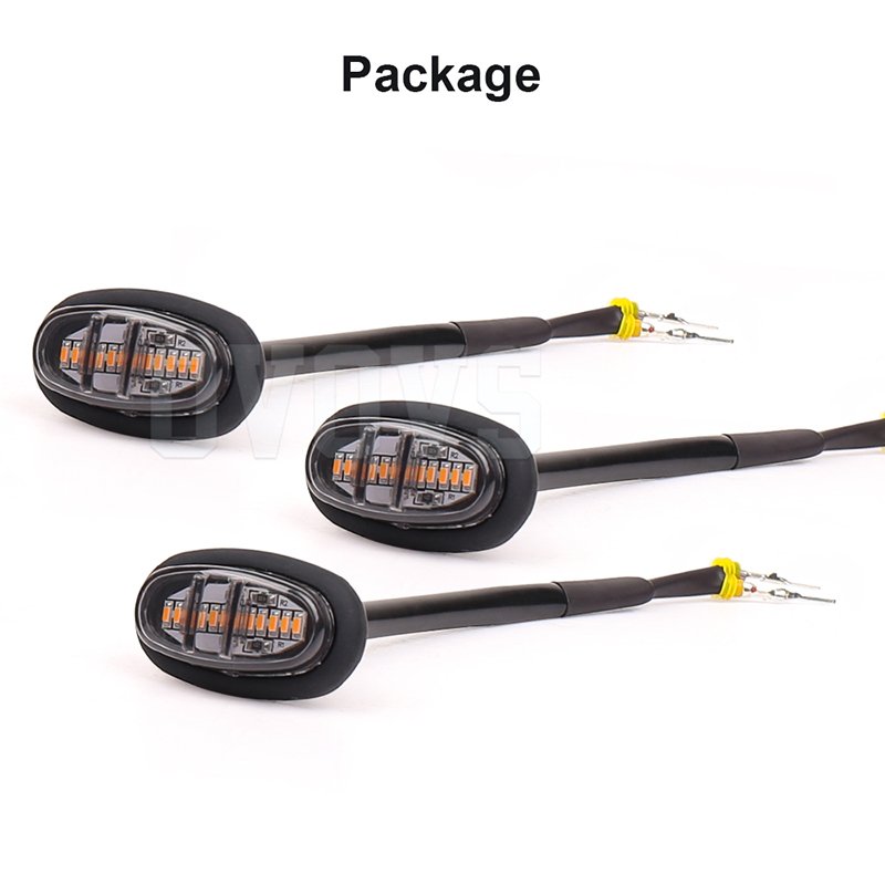 OVOVS Other Car Light Accessories LED Amber Truck Marker Lights Front Grille Light For Ford F150 Raptor 2010-2018