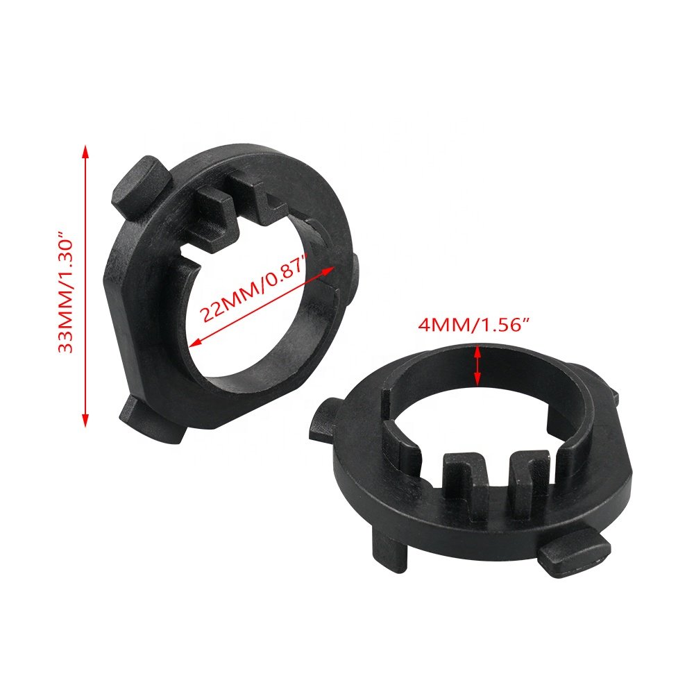 Bevinsee 2x H1 Socket Base Retainer Clip Car LED Headlights Bulb Holders For Hyundai Grand Starex