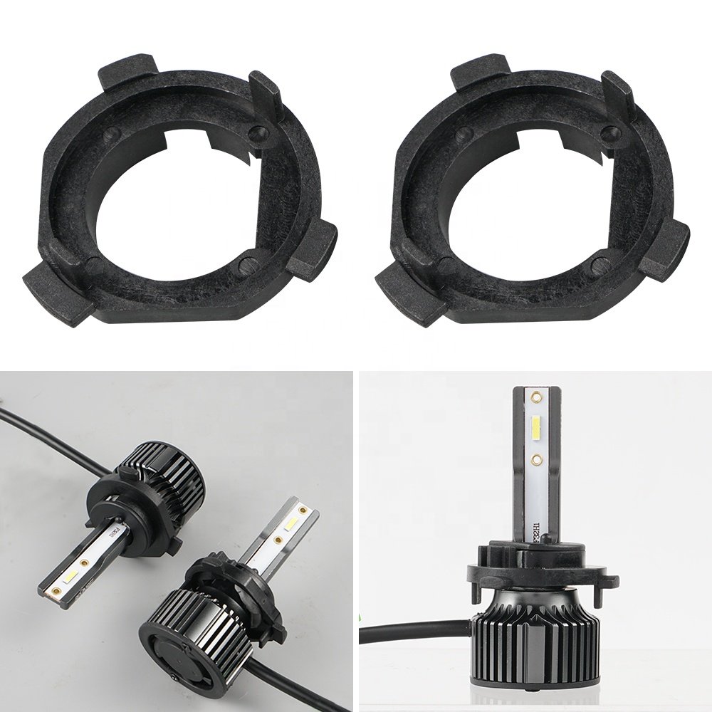 Bevinsee 2x H1 Socket Base Retainer Clip Car LED Headlights Bulb Holders For Hyundai Grand Starex