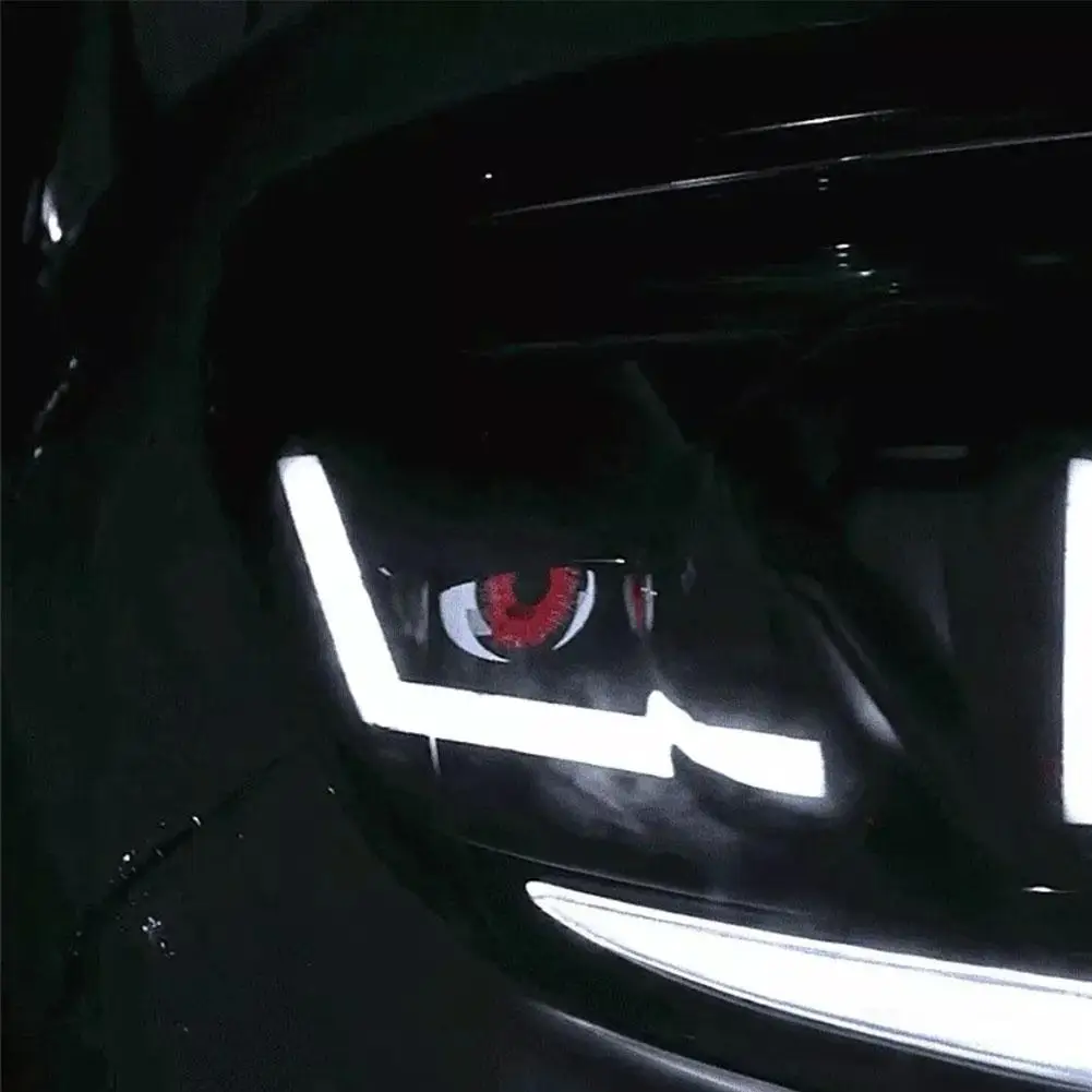 Car Decoration Lights 2 Inch Fog Lights Dynamic Devil Eyes Wifi Control 4 Models Eyes For Headlight Fog Light Upgrade