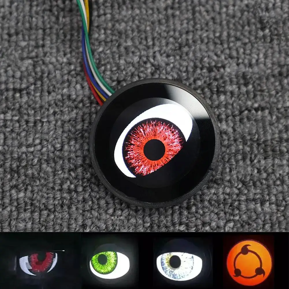 Car Decoration Lights 2 Inch Fog Lights Dynamic Devil Eyes Wifi Control 4 Models Eyes For Headlight Fog Light Upgrade