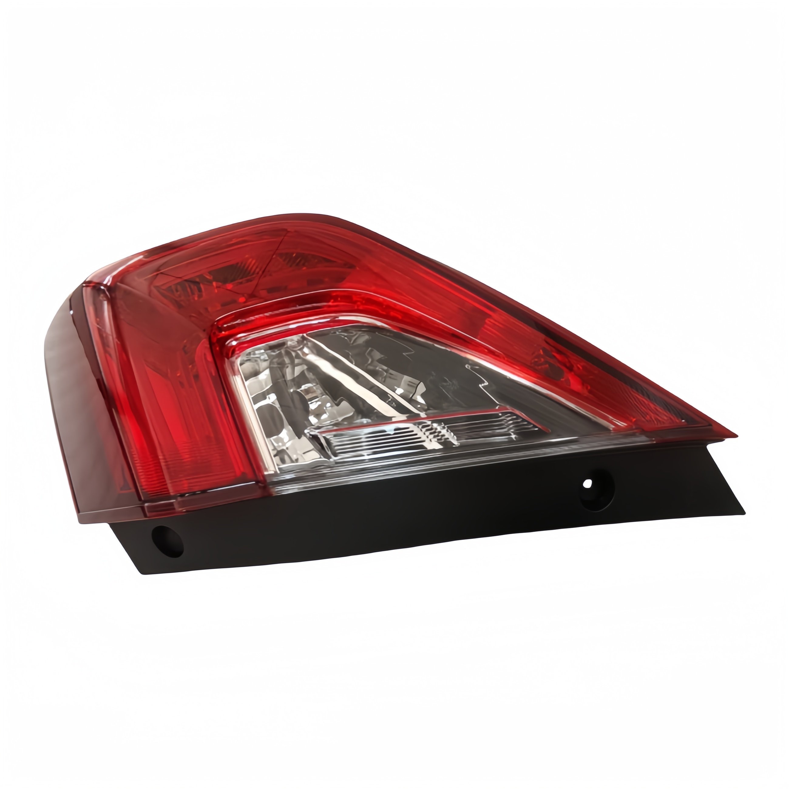 For Honda 16 Civic Right LED Tail Light New Curved Rear Bumper Lamp with Clear and Red Lens Colors ABS Material 12V Volta