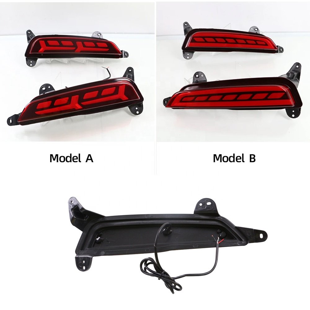 Car LED Rear Bumper Fog Light reflector For Hyundai Creta ix25 2014 2015 2016 2017 2018 tail Brake lamp Signal Warning Light