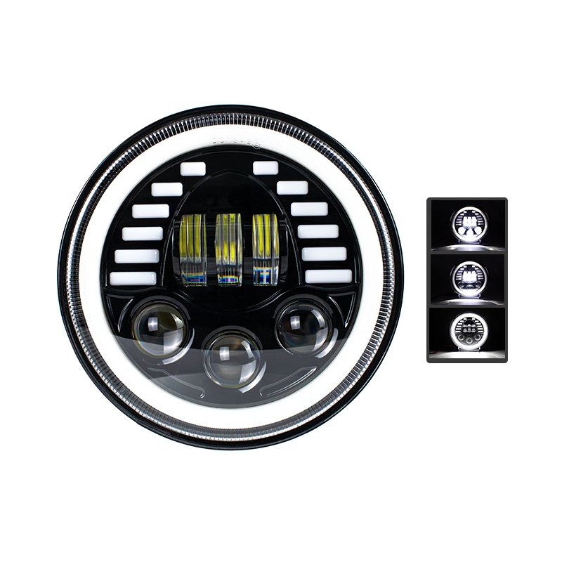 7Inch Round Car Headlight High Low Beam Daytime Running Light White Yellow Color Led Work Light Others Car Light Accessories
