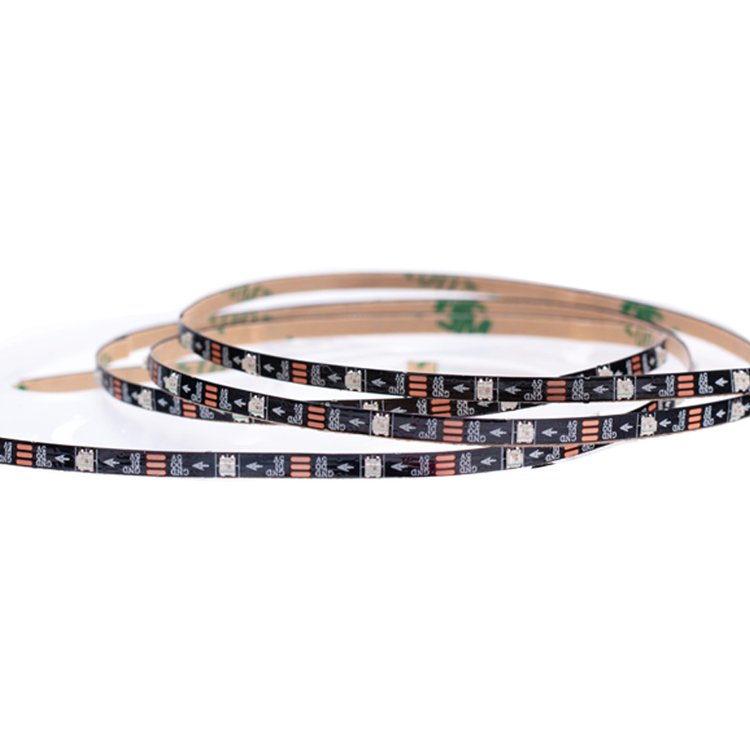 Narrow 3mm RGBIC 60 72 96 144 LEDs Pixel Tape Thin 3mm LED Strip 5V for Model Car Atmosphere Light Computer Accessories