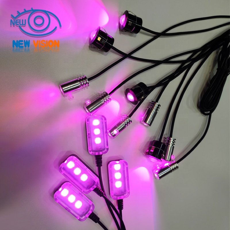 RGB Fiber Optic Atmosphere Lamps Colorful Car Interior Lights Ambient Light