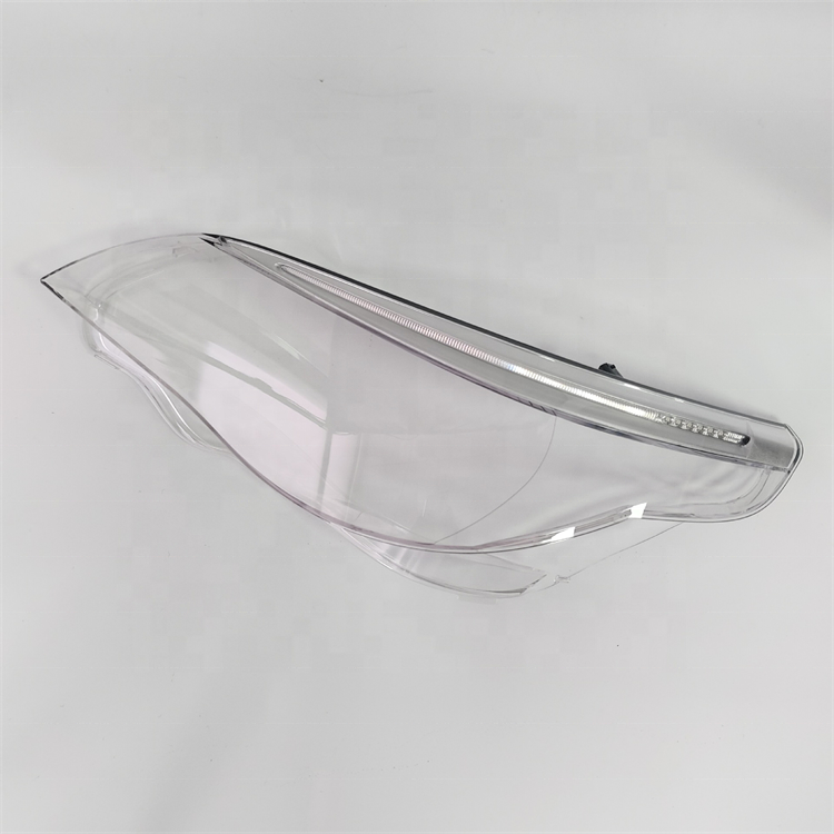 Car headlight glass lens cover for BMW 5 Series E60/E61/LCI 2004-2010 Year with strip accessories headlight glass headlight lens
