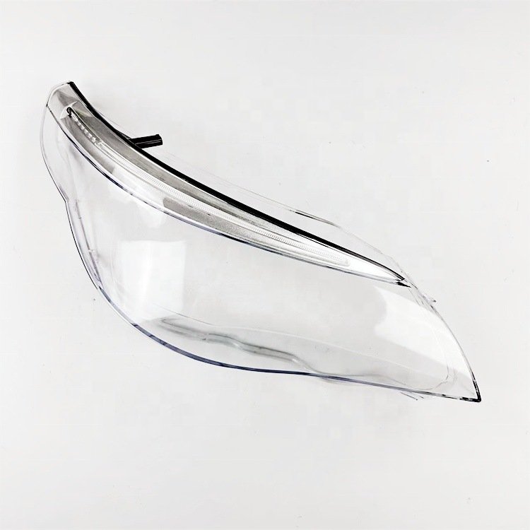 Car headlight glass lens cover for BMW 5 Series E60/E61/LCI 2004-2010 Year with strip accessories headlight glass headlight lens