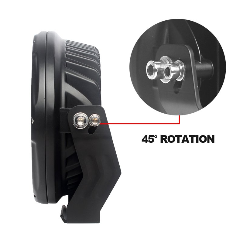 Others Car Light Accessories 7 inch laser driving light 12V 24V 140W round driving lights For Offroad atv 4x4 trailer