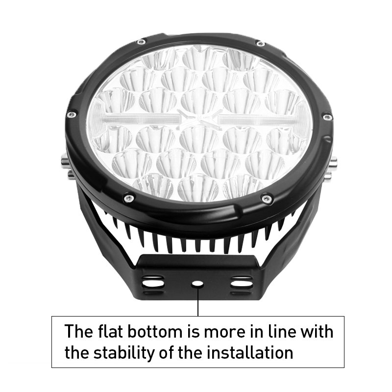 Others Car Light Accessories 7 inch laser driving light 12V 24V 140W round driving lights For Offroad atv 4x4 trailer