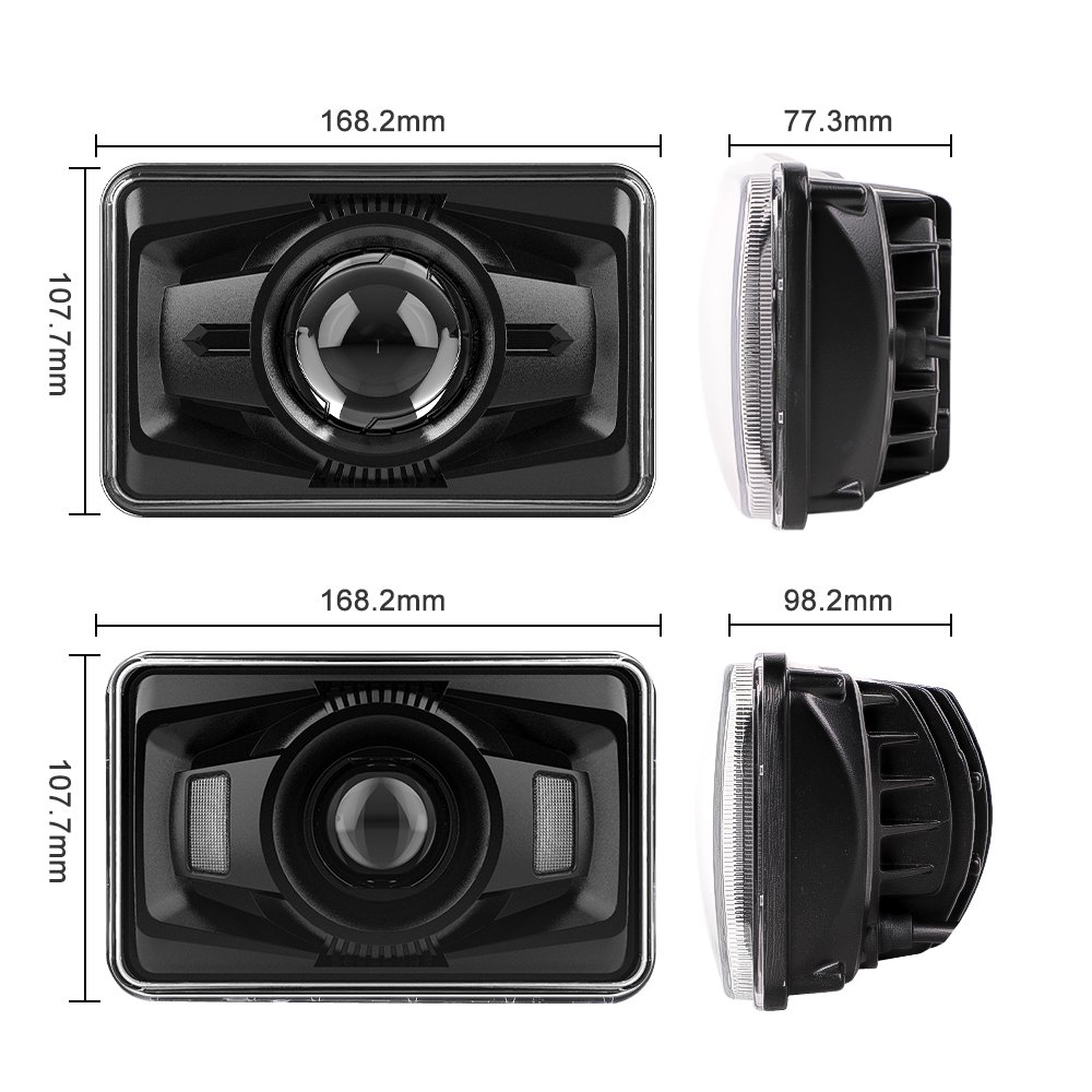 Others Car Light Accessories 4x6 inch Hi/Lo Beam 4x6" Rectangular Square Truck Lights For Kenworth For Peterbilt 379