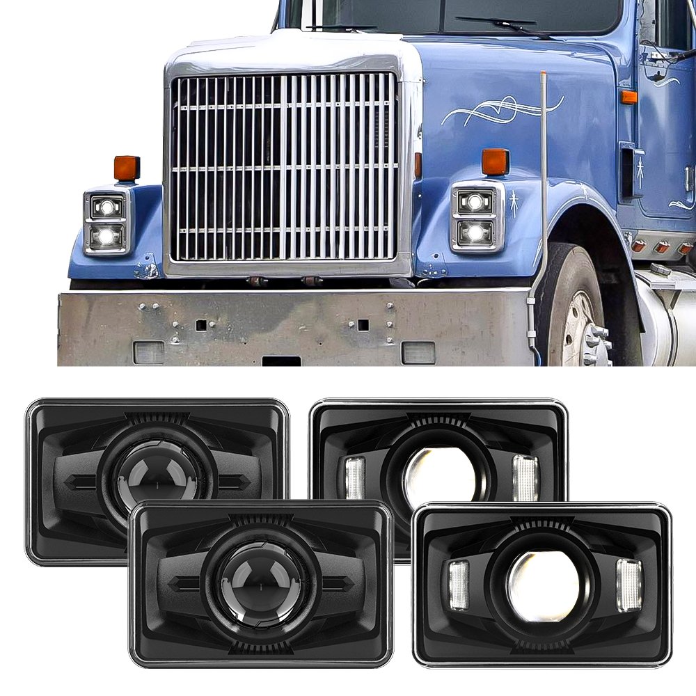 Others Car Light Accessories 4x6 inch Hi/Lo Beam 4x6" Rectangular Square Truck Lights For Kenworth For Peterbilt 379