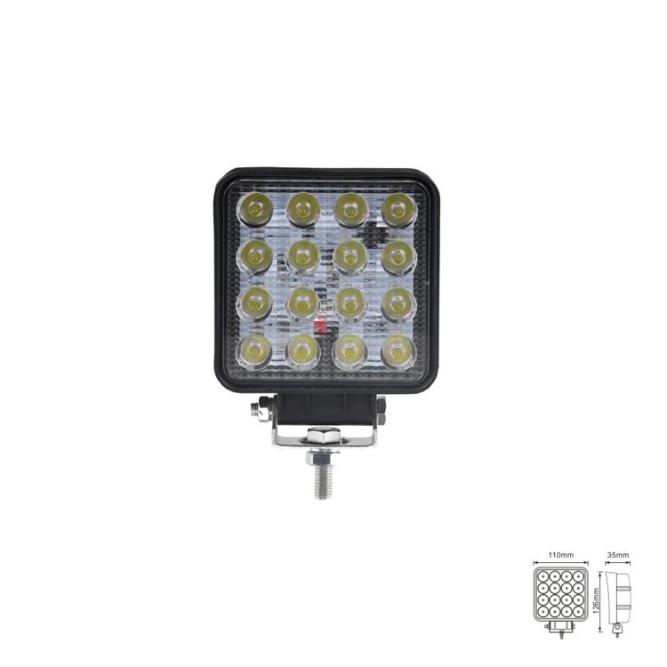 New Product IP67 24v Led Truck Lights 16w Led Off Road Driving Lights Auto Accessories Led Work Light