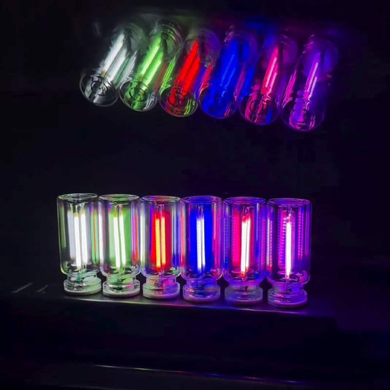 Creative USB retro tungsten night light car atmosphere light mood bedroom bedside energy-saving night sleep light
