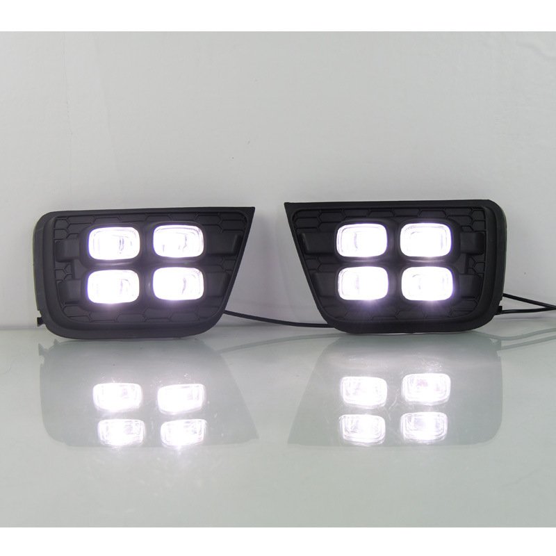 Car Front Bumper DRL LED Fog lamp For Toyota 4 Runner 2006 2009 Automobile Turn Signal indicator light kits