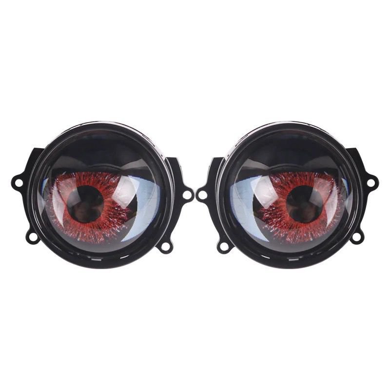 Devil Eye Demon Evil Eyes Headlight 12V Headlights for Car Auto Car Motorcycle for Any Car Model 1 (Red)