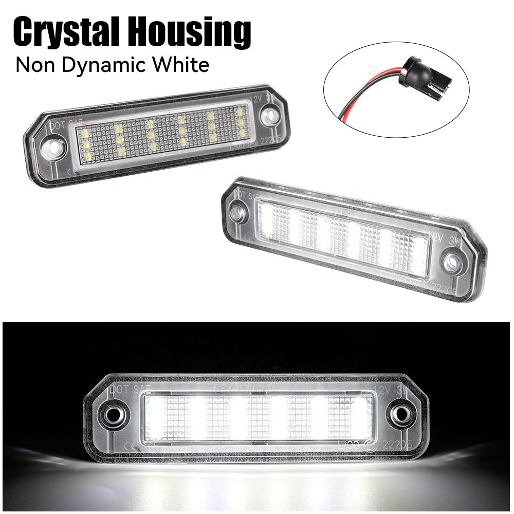 New White LED License Plate Lights For Honda CIVIC DEL SOL trunk 93-97 CR-X Car Accessories tail License Plate led Lamps